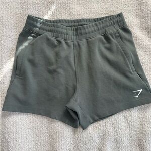 Gymshark Green Athletic Shorts with Elastic Waistband